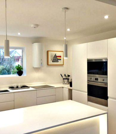 white worktop